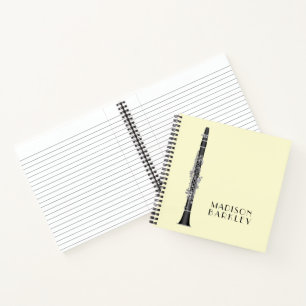 Clarinet Music Teacher Band Musician Notitieboek