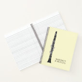 Clarinet Music Teacher Band Musician Notitieboek (Binnen)