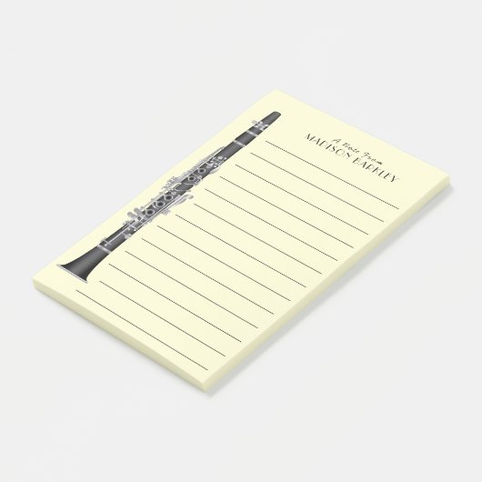 Clarinet Music Teacher Band Musician Post-it® Notes (Schuin)