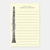 Clarinet Music Teacher Band Musician Post-it® Notes (Voorkant)