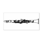 Clarinet Music Teacher Band Musician Rubberstempel (Afrduk)