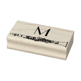 Clarinet Music Teacher Band Musician Rubberstempel