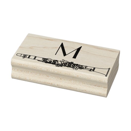 Clarinet Music Teacher Band Musician Rubberstempel (Stempel)