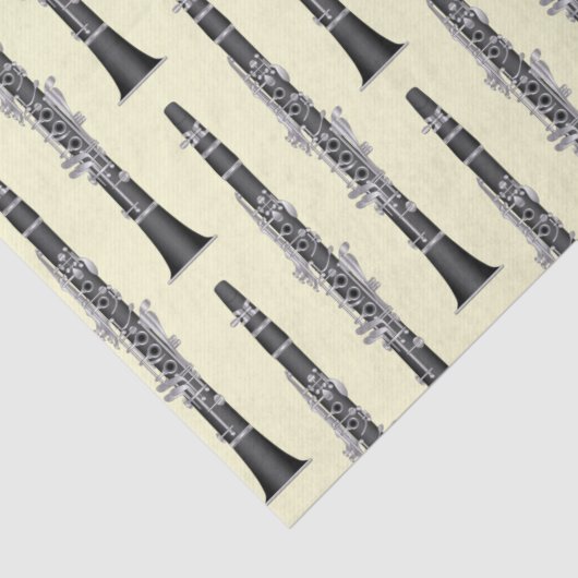 Clarinet Music Teacher Band Musician Tissuepapier (Detail)