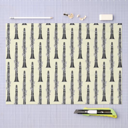 Clarinet Music Teacher Band Musician Tissuepapier (Craft)