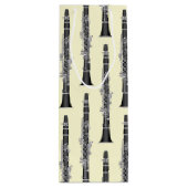 Clarinet Music Teacher Band Musician Wijn Cadeautas (Achterkant)