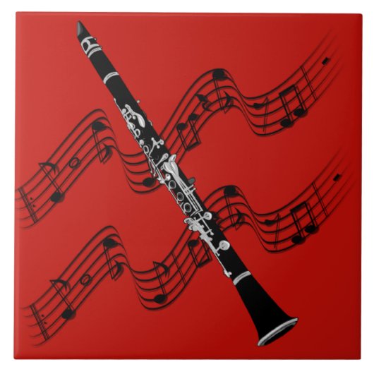 Clarinet Music Tegeltje (Voorkant)