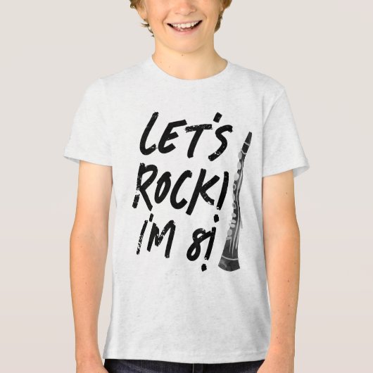 Clarinet Music Verjaardagsfeest T-shirt (Voorkant)