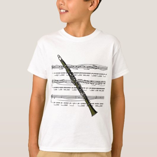 Clarinet musical 09 B T-shirt (Voorkant)