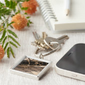 Clarinet musical instrument met notatie sleutelhanger (Zijkant)