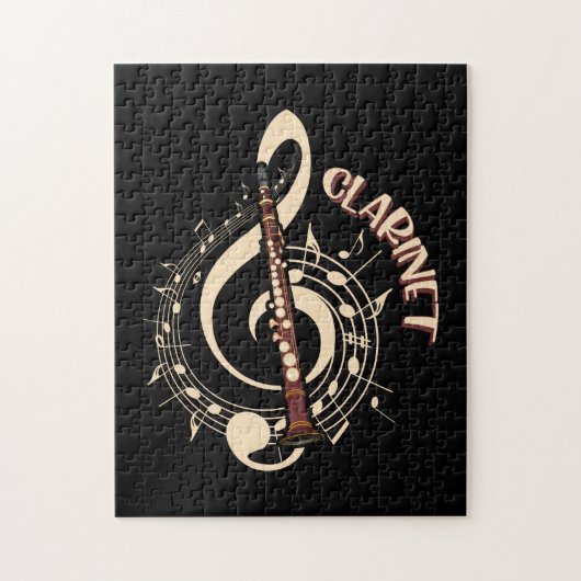 Clarinet Musical Instrument Music Lovers Legpuzzel (Verticaal)