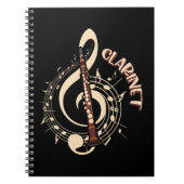 Clarinet Musical Instrument Music Lovers Notitieboek (Voorkant)