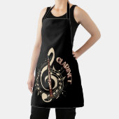 Clarinet Musical Instrument Music Lovers Schort (Insitu)