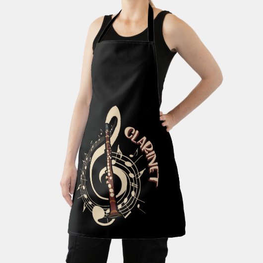Clarinet Musical Instrument Music Lovers Schort (Insitu)