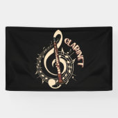 Clarinet Musical Instrument Music Lovers Spandoek (Horizontaal)