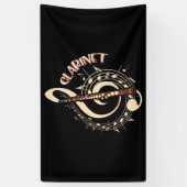 Clarinet Musical Instrument Music Lovers Spandoek (Verticaal)