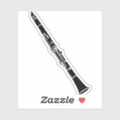 Clarinet musical-instrument sticker (Vel)
