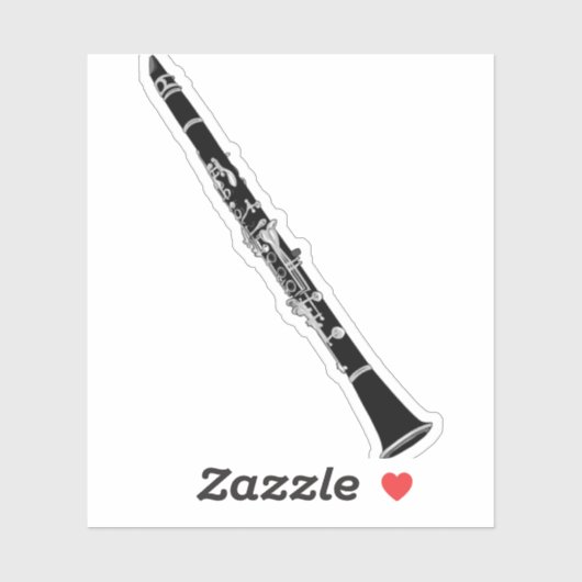 Clarinet musical-instrument sticker (Vel)