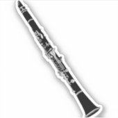 Clarinet musical-instrument sticker (Voorkant)