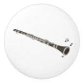 Clarinet musicus keramische knop (Voorkant)
