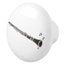 Clarinet musicus keramische knop
