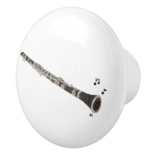 Clarinet musicus keramische knop