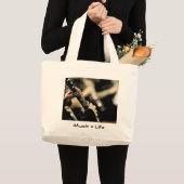 Clarinet - Muziek = leven Grote Tote Bag (Voorkant (product))