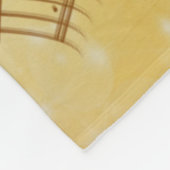 Clarinet-muziek, populair design, fleece deken (Hoek)