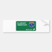 Clarinet Next Exit Bumpersticker (Voorkant)