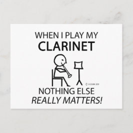 Clarinet Niets anders telt Briefkaart
