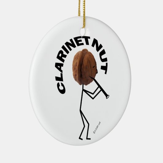 Clarinet Nut Keramisch Ornament (Rechts)