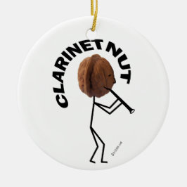 Clarinet Nut Keramisch Ornament