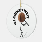 Clarinet Nut Keramisch Ornament (Links)