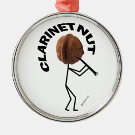 Clarinet Nut Metalen Ornament
