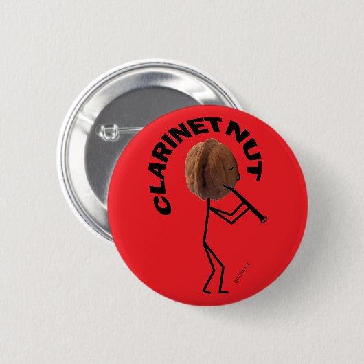 Clarinet Nut Ronde Button 5,7 Cm (Voorkant /achterkant)