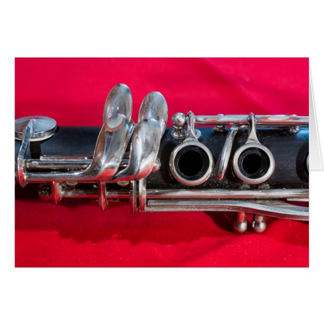 Clarinet on Red (Voorkant Horizontaal)