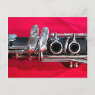 Clarinet on Red Briefkaart