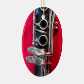 Clarinet on Red Keramisch Ornament (Rechts)