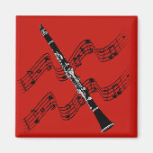 Clarinet on Red Magneet (Voorkant)