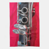 Clarinet on Red Theedoek (Verticaal)