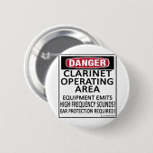 Clarinet Operating Area Ronde Button 5,7 Cm (Voorkant /achterkant)
