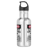 Clarinet Operating Area Waterfles (Achterkant)