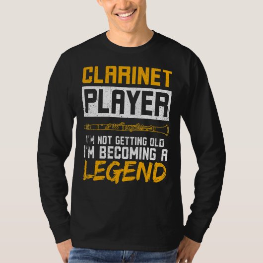 Clarinet Player Clarinet Legend T-shirt (Voorkant)