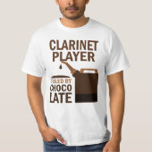 Clarinet Player (Funny) Chocolate T-shirt (Voorkant)