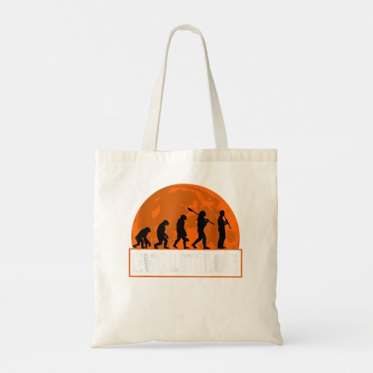 Clarinet Player, Funny Human Evolution Gift3 Tote Bag (Achterkant)