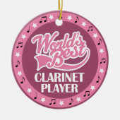 Clarinet Player Gift for her Keramisch Ornament (Voorkant)