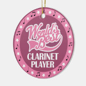 Clarinet Player Gift for her Keramisch Ornament (Links)