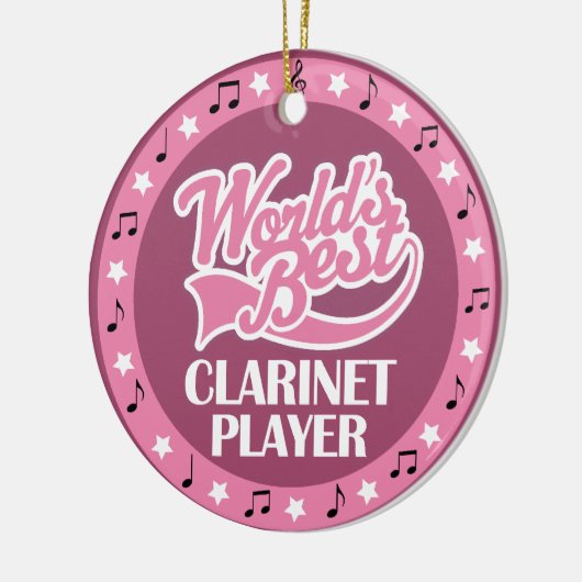 Clarinet Player Gift for her Keramisch Ornament (Links)
