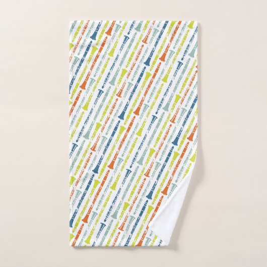 Clarinet Player Gift Music Marching Band Geek Bad Handdoek (Handdoek)