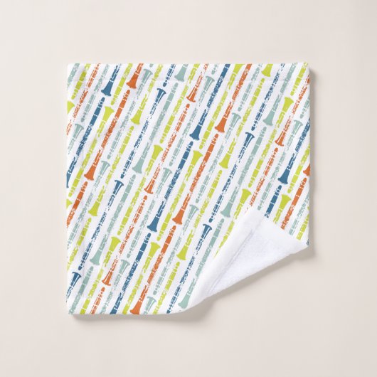 Clarinet Player Gift Music Marching Band Geek Bad Handdoek (Wasdoekje)
